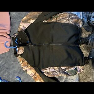 Women's Black and Camouflage Sweater